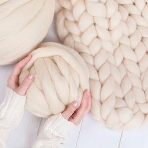 Merino Wool, Chunky Yarn, Wool Roving Yarn, Giant Yarn, Big Yarn, 4lbs